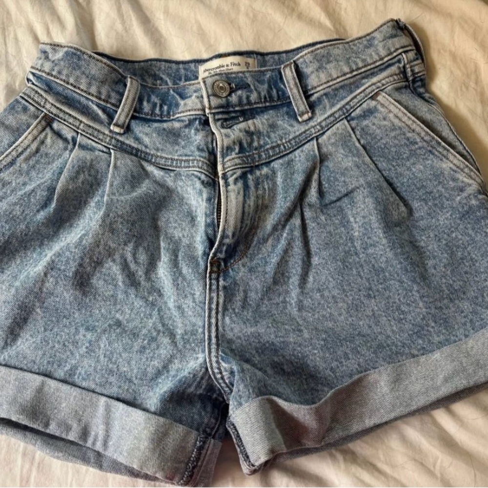 Abercrombie & Fitch Light Blue Jean Shorts